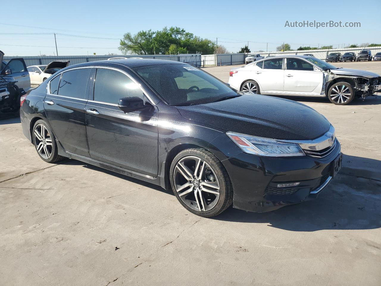 2017 Honda Accord Touring Black vin: 1HGCR3F95HA034534