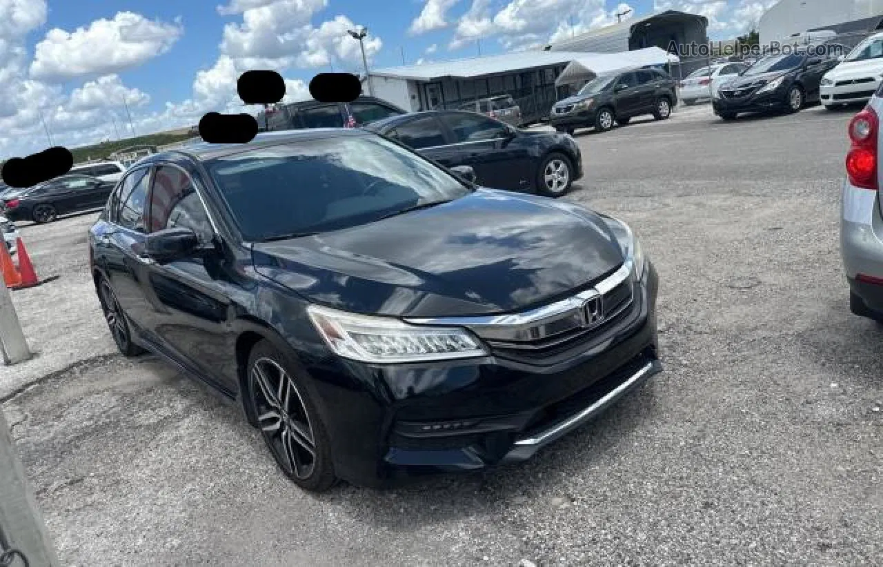 2017 Honda Accord Touring Black vin: 1HGCR3F95HA037529