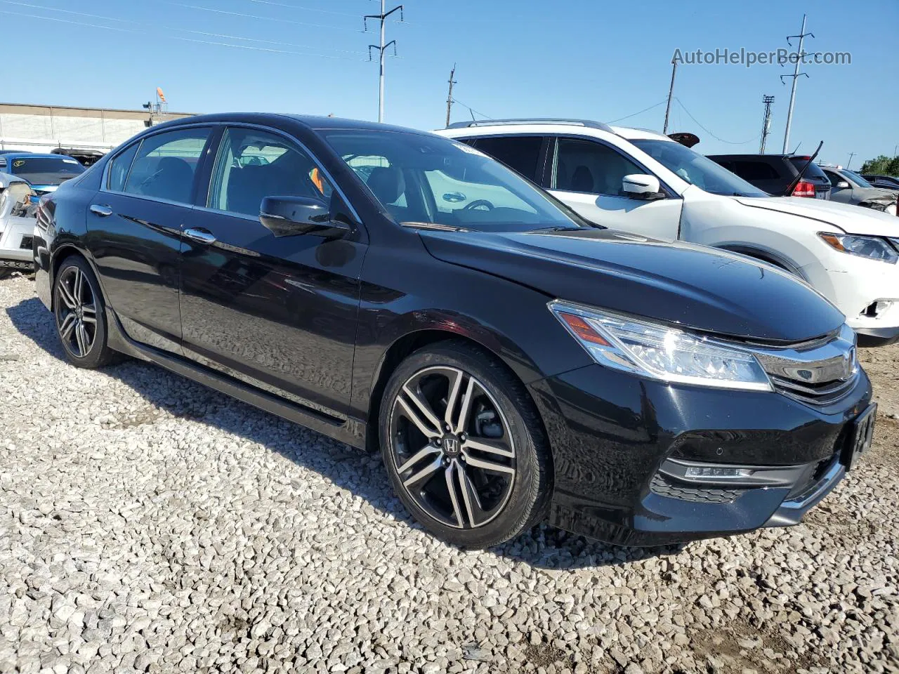 2017 Honda Accord Touring Черный vin: 1HGCR3F95HA041029