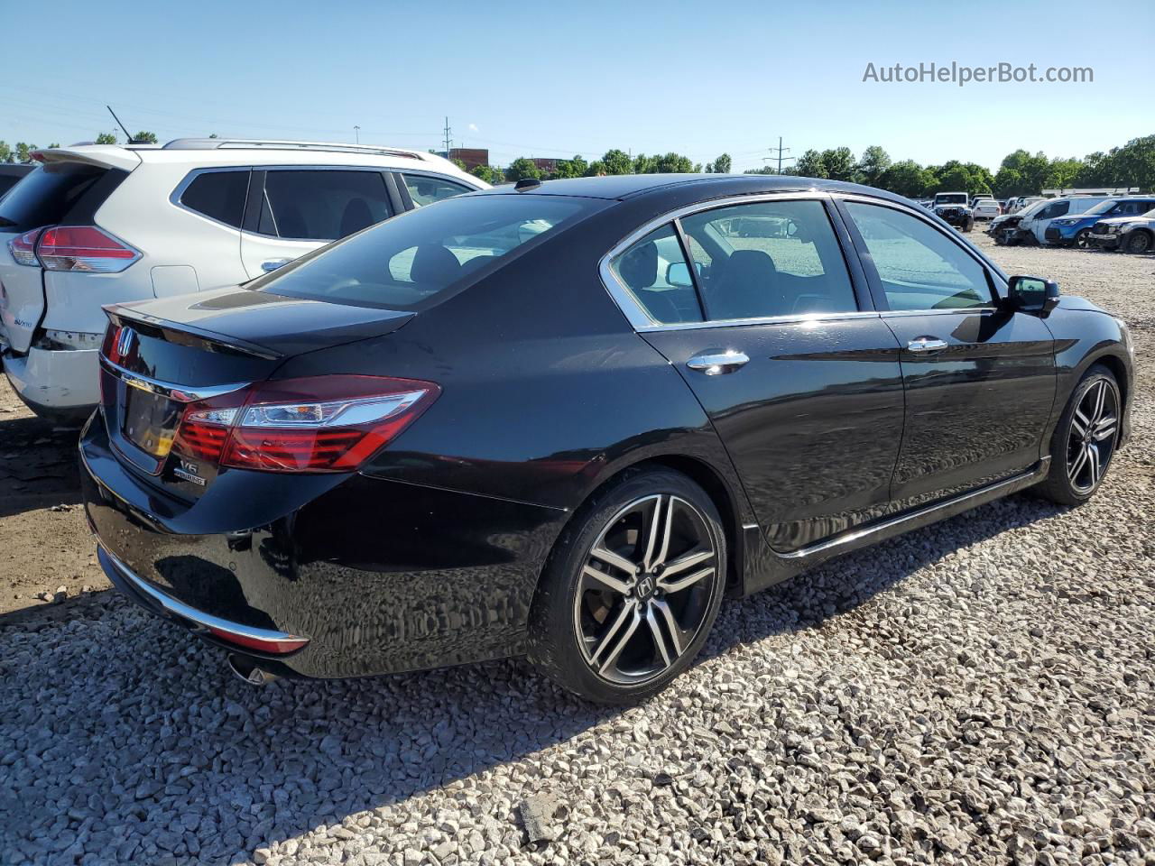 2017 Honda Accord Touring Черный vin: 1HGCR3F95HA041029