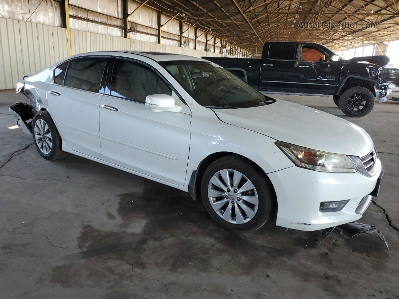 2014 Honda Accord Touring Белый vin: 1HGCR3F96EA032903