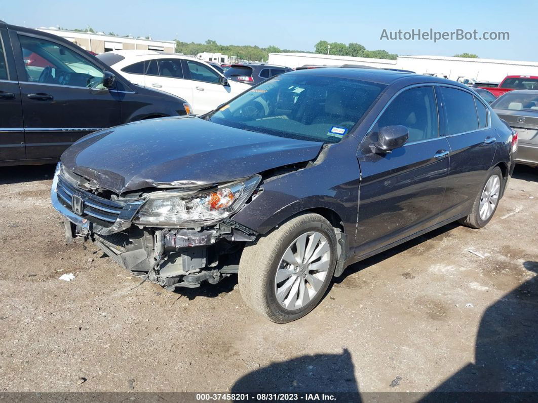 2015 Honda Accord Sedan Touring Gray vin: 1HGCR3F97FA018168