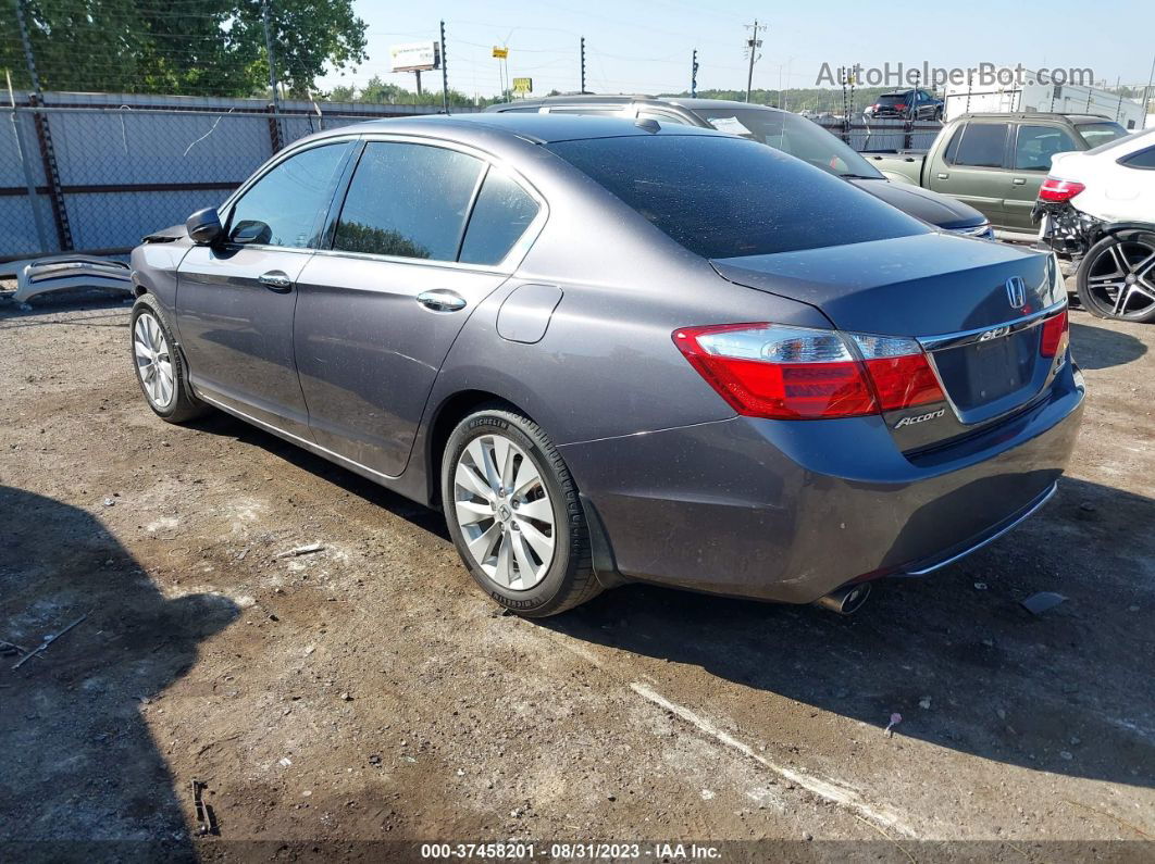 2015 Honda Accord Sedan Touring Gray vin: 1HGCR3F97FA018168