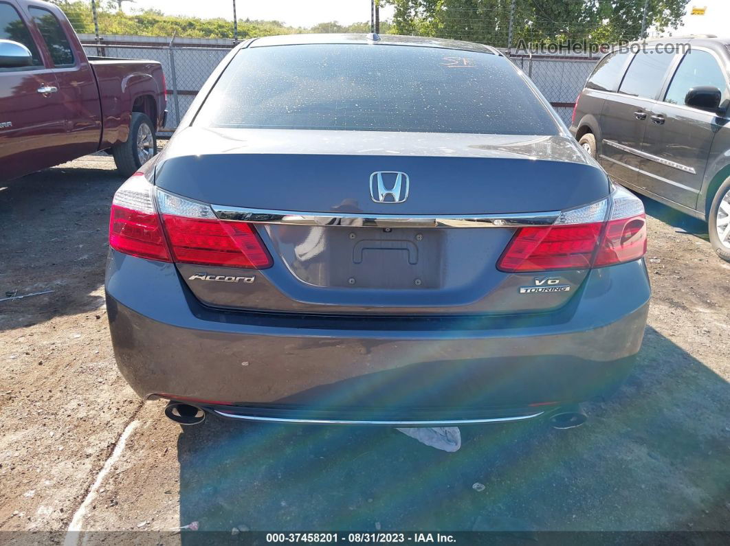 2015 Honda Accord Sedan Touring Gray vin: 1HGCR3F97FA018168