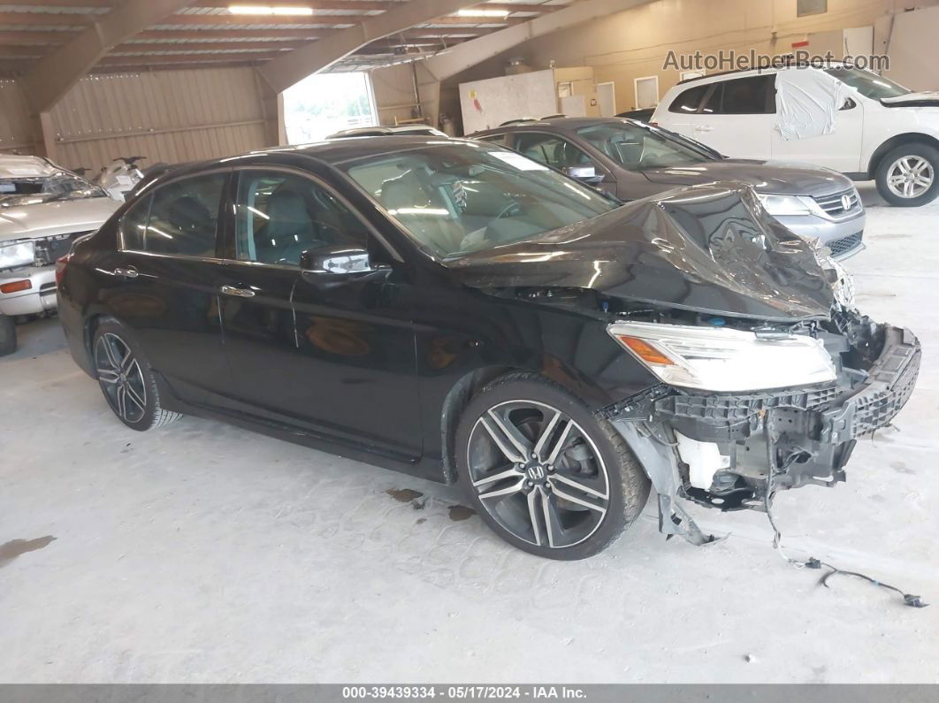 2016 Honda Accord Touring Black vin: 1HGCR3F97GA011853