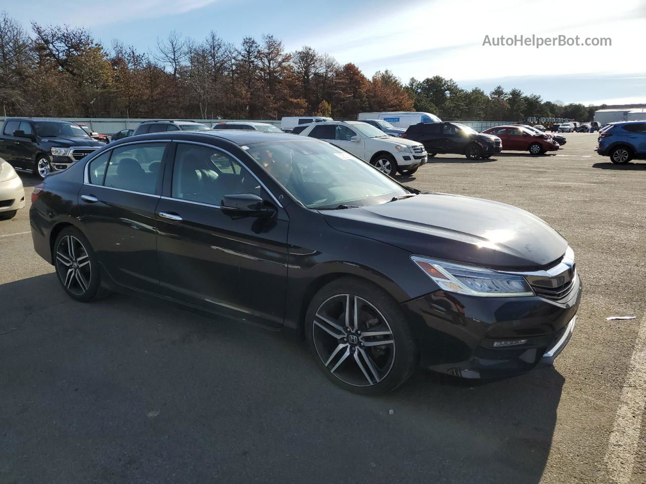 2017 Honda Accord Touring Black vin: 1HGCR3F97HA043168