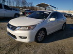 2014 Honda Accord Touring White vin: 1HGCR3F98EA025631