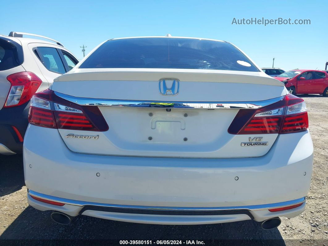 2016 Honda Accord Touring White vin: 1HGCR3F98GA022117