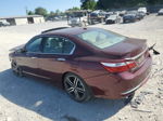 2016 Honda Accord Touring Темно-бордовый vin: 1HGCR3F98GA030721