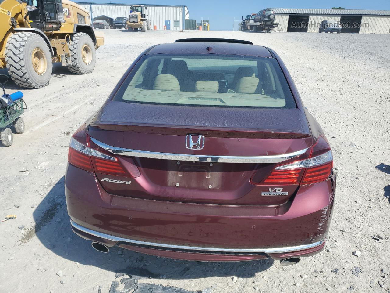 2016 Honda Accord Touring Темно-бордовый vin: 1HGCR3F98GA030721