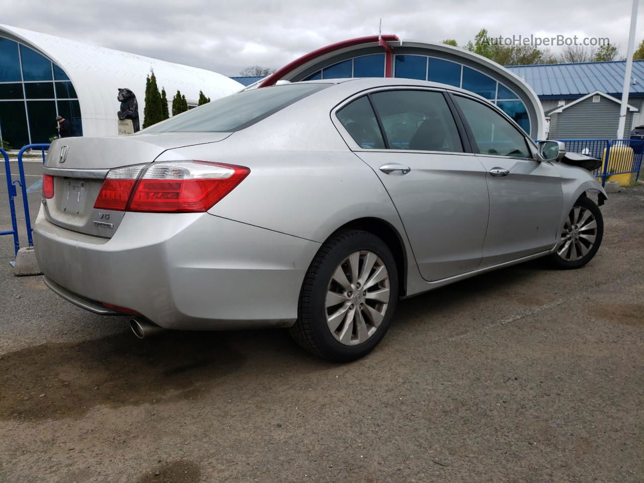 2014 Honda Accord Touring Silver vin: 1HGCR3F99EA033043