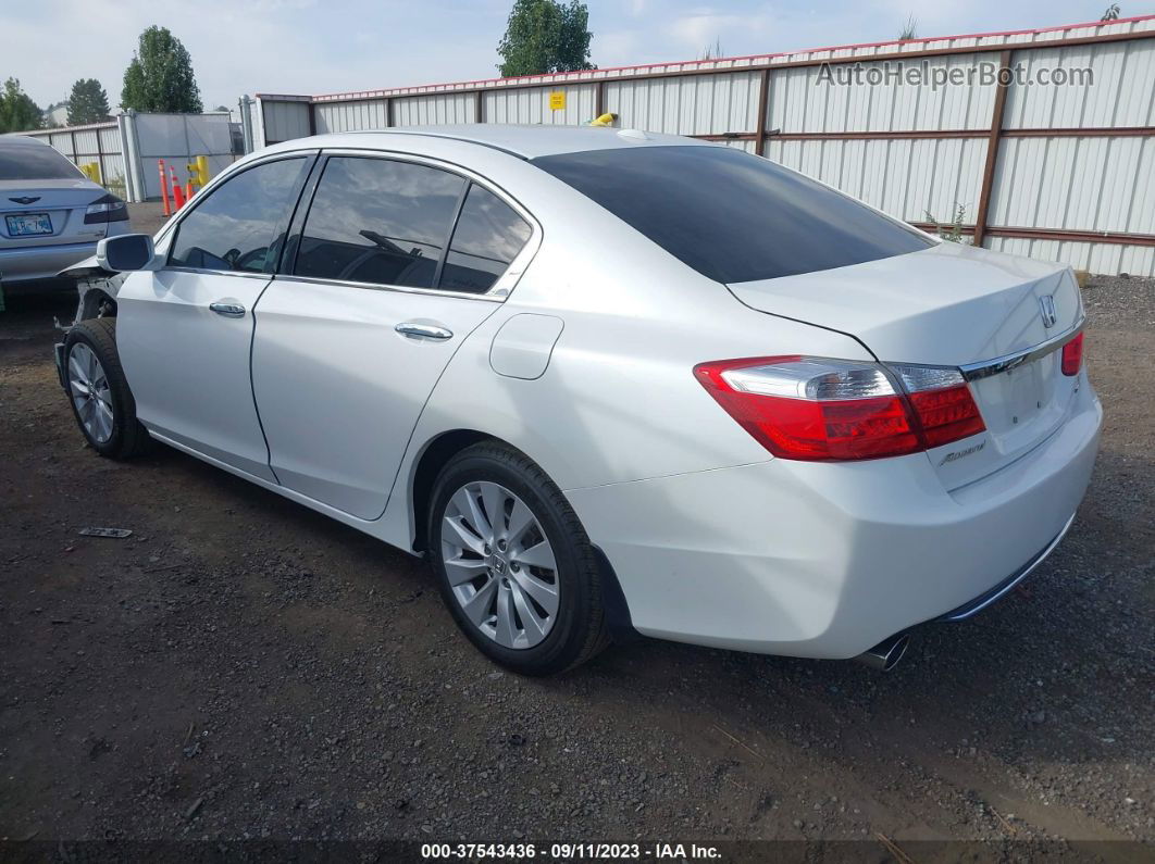 2015 Honda Accord Sedan Touring White vin: 1HGCR3F99FA029995