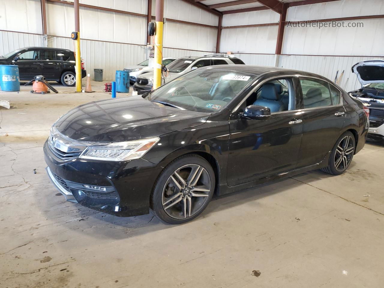 2016 Honda Accord Touring Black vin: 1HGCR3F99GA014236