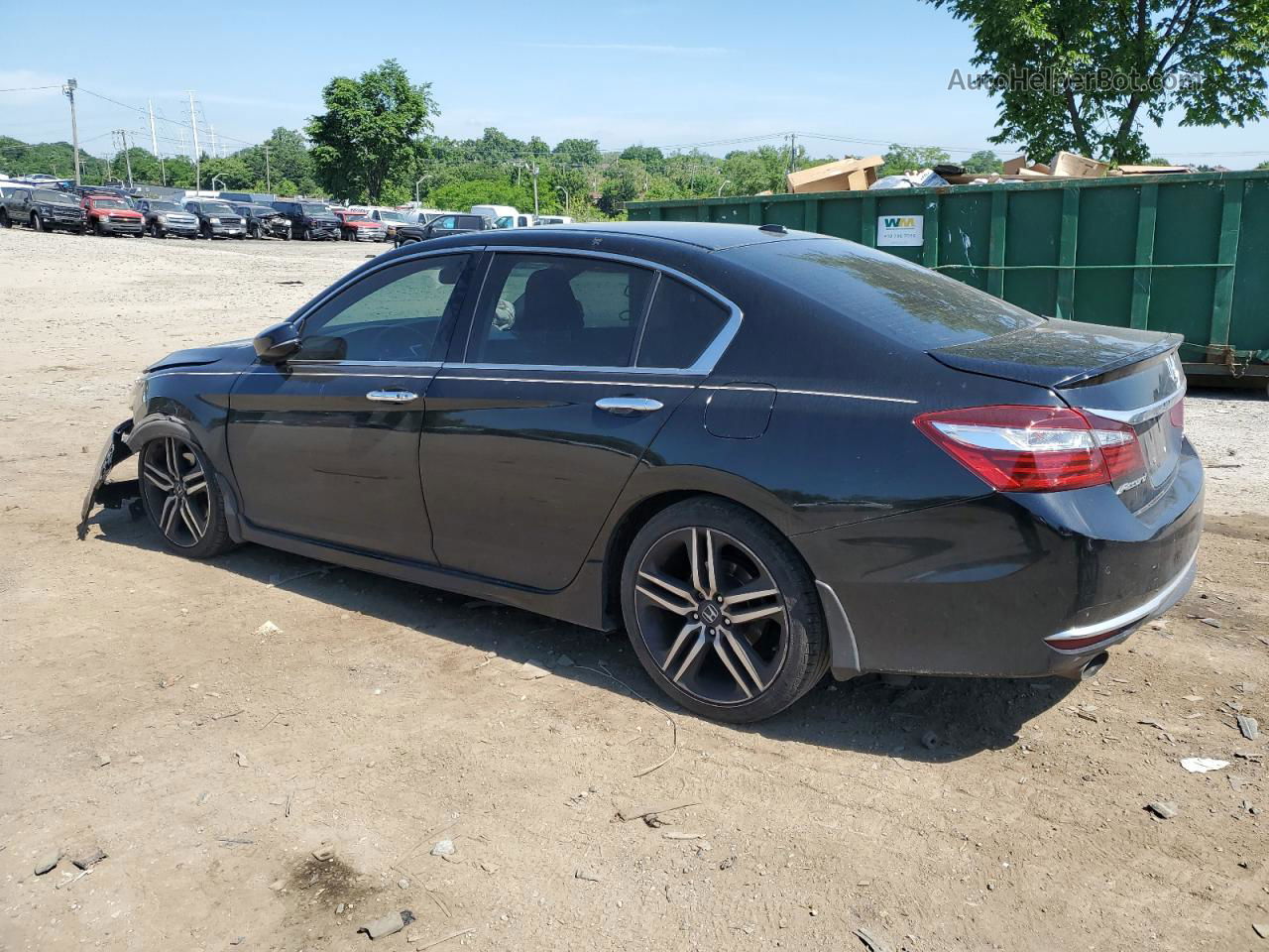 2017 Honda Accord Touring Black vin: 1HGCR3F9XHA022363