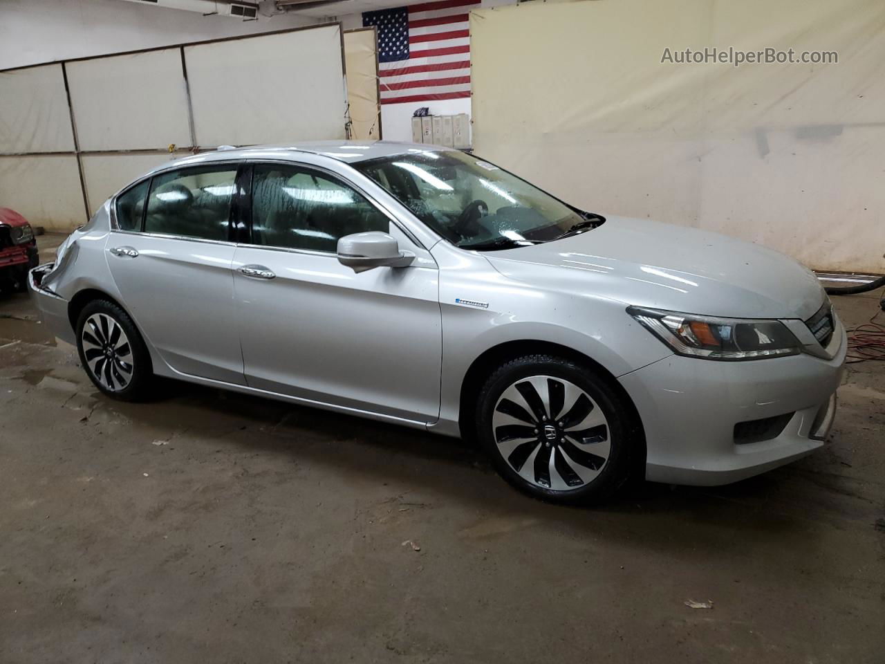 2015 Honda Accord Hybrid Silver vin: 1HGCR6F37FA002825