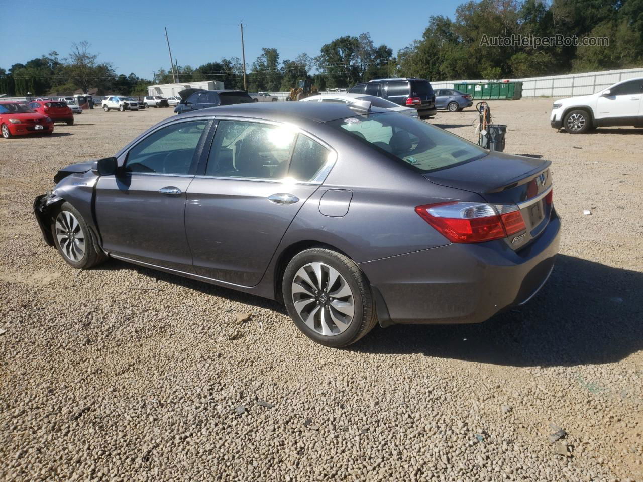 2014 Honda Accord Hybrid Gray vin: 1HGCR6F38EA003349