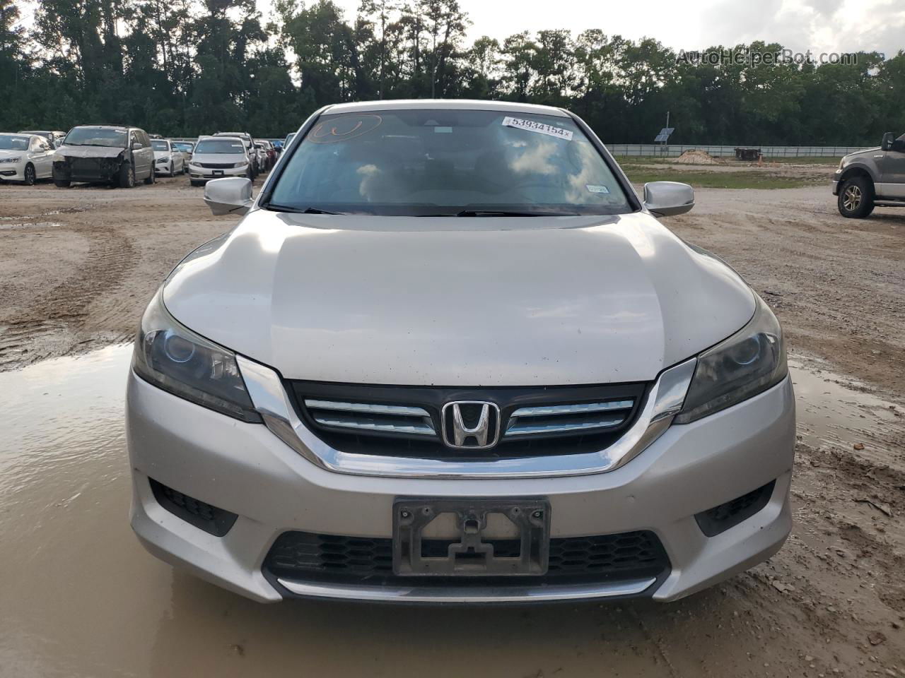 2014 Honda Accord Hybrid Exl Silver vin: 1HGCR6F51EA006952