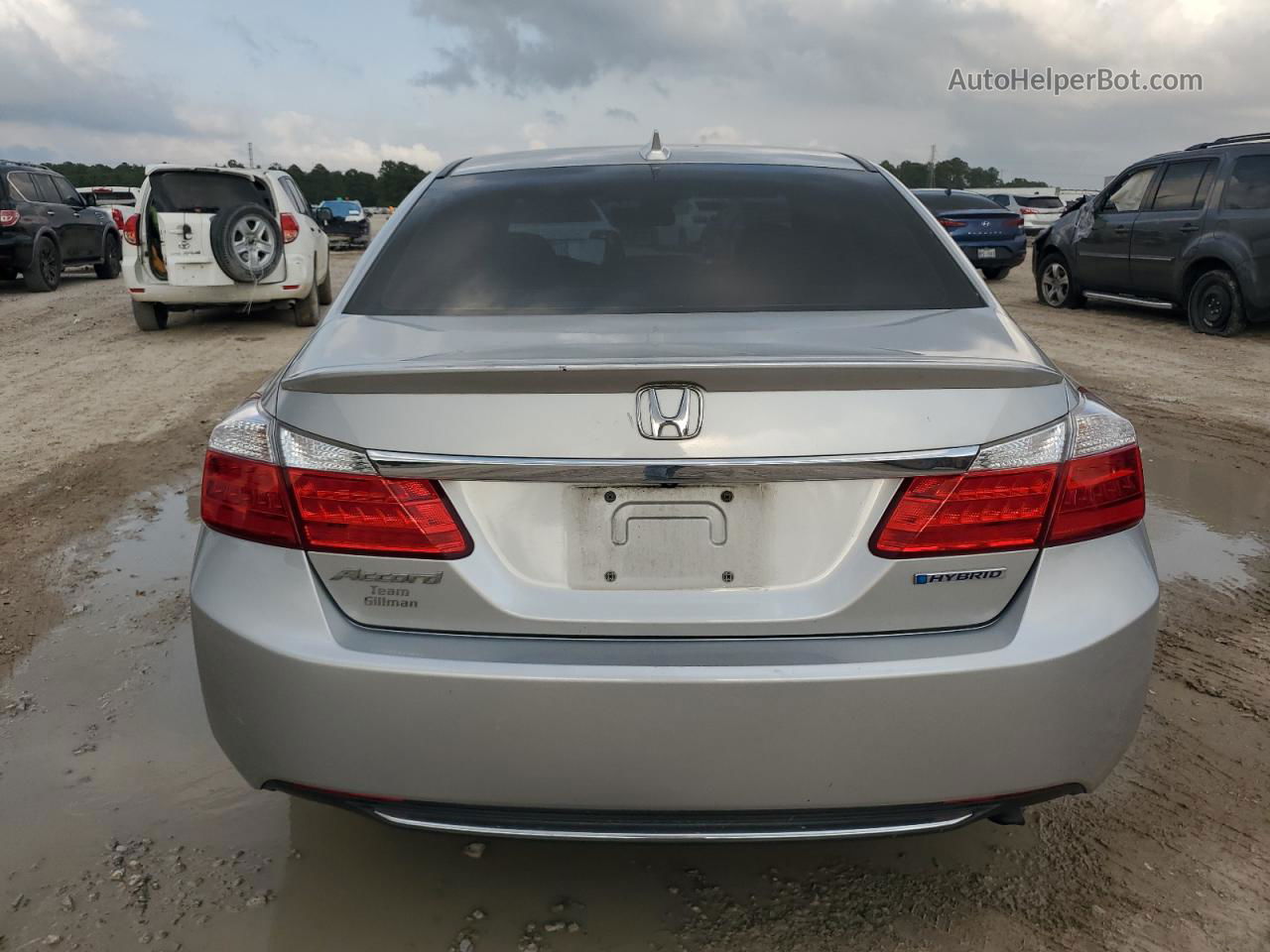 2014 Honda Accord Hybrid Exl Silver vin: 1HGCR6F51EA006952