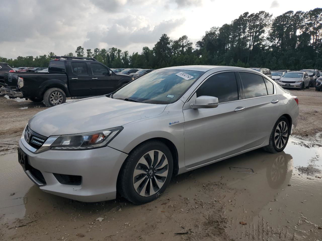 2014 Honda Accord Hybrid Exl Silver vin: 1HGCR6F51EA006952