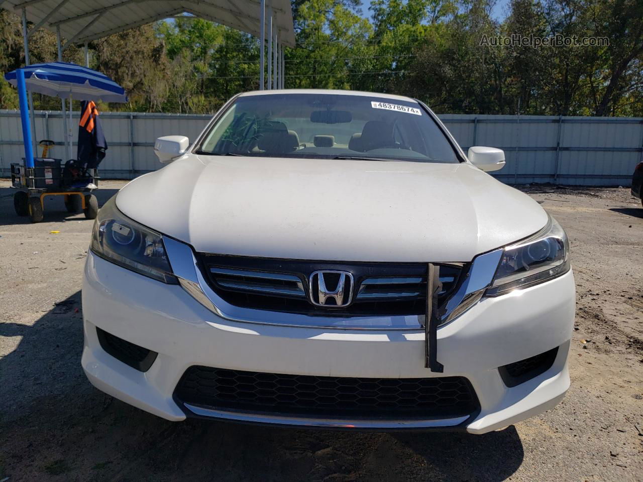 2014 Honda Accord Hybrid Exl White vin: 1HGCR6F52EA005275