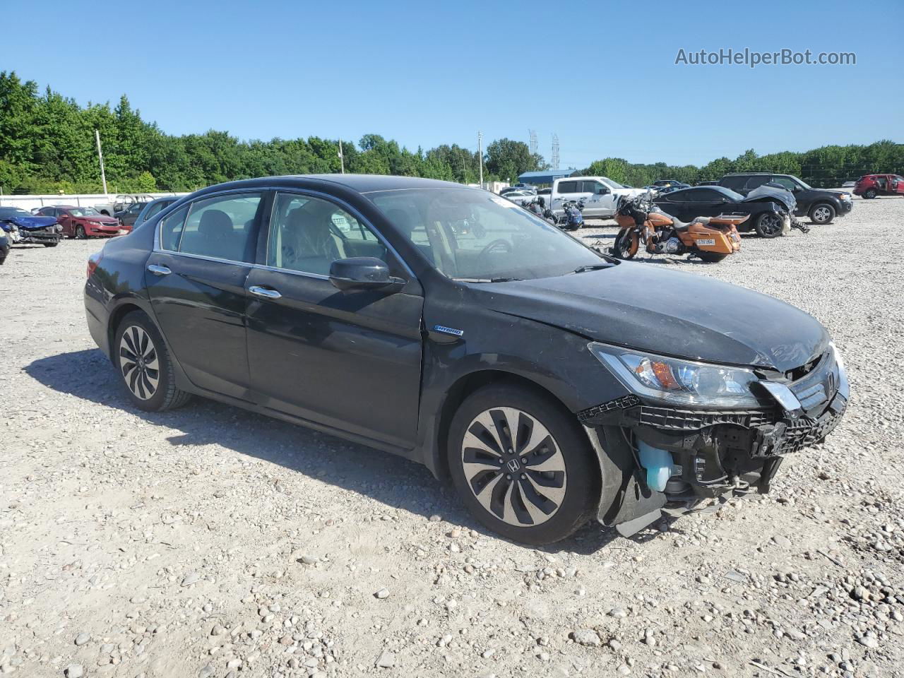 2014 Honda Accord Hybrid Exl Черный vin: 1HGCR6F53EA004992