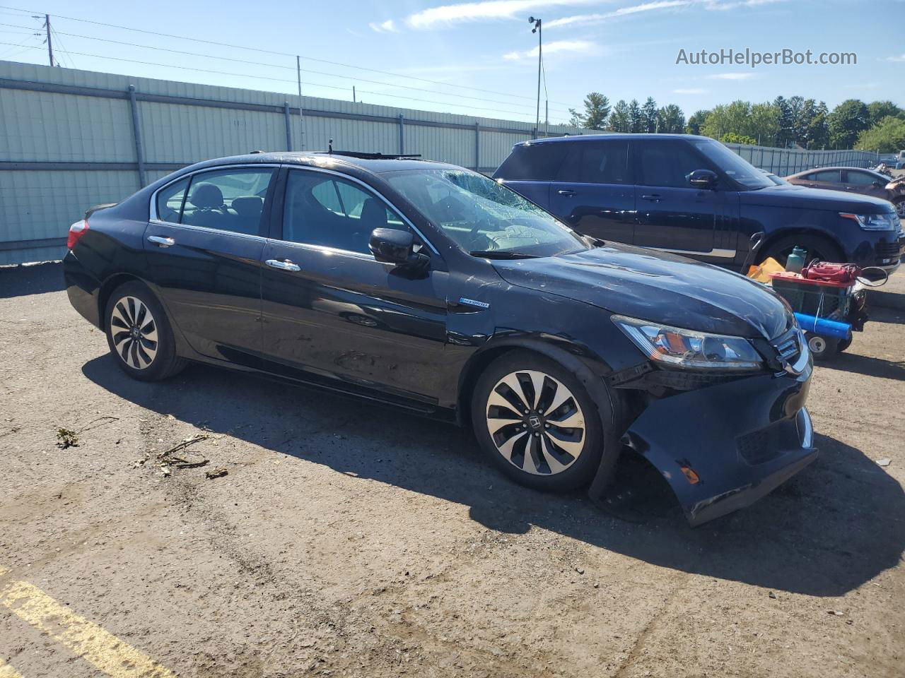 2015 Honda Accord Hybrid Exl Black vin: 1HGCR6F57FA010294