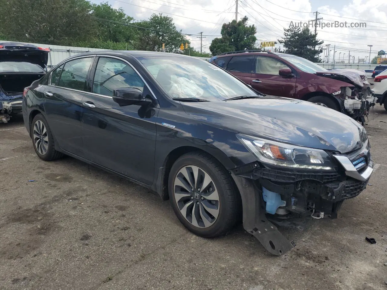 2015 Honda Accord Hybrid Exl Black vin: 1HGCR6F58FA009512