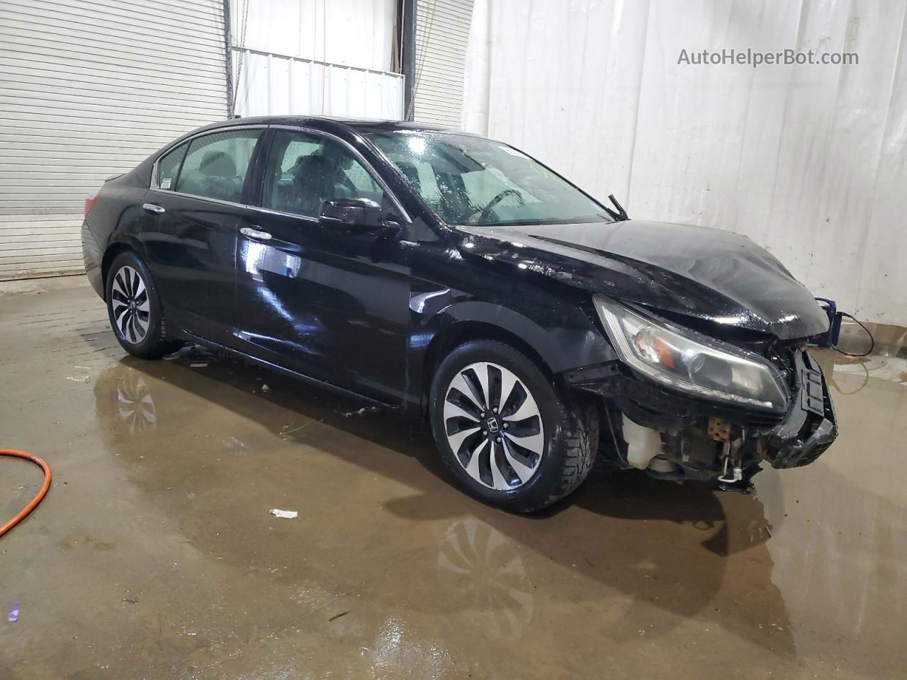 2014 Honda Accord Hybrid Exl Черный vin: 1HGCR6F5XEA002687