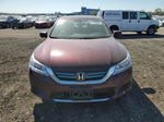 2014 Honda Accord Touring Hybrid Burgundy vin: 1HGCR6F73EA010938