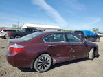 2014 Honda Accord Touring Hybrid Burgundy vin: 1HGCR6F73EA010938