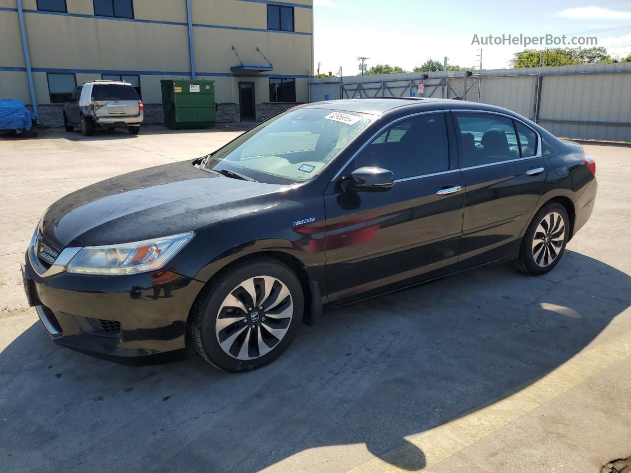 2014 Honda Accord Touring Hybrid Black vin: 1HGCR6F78EA007517