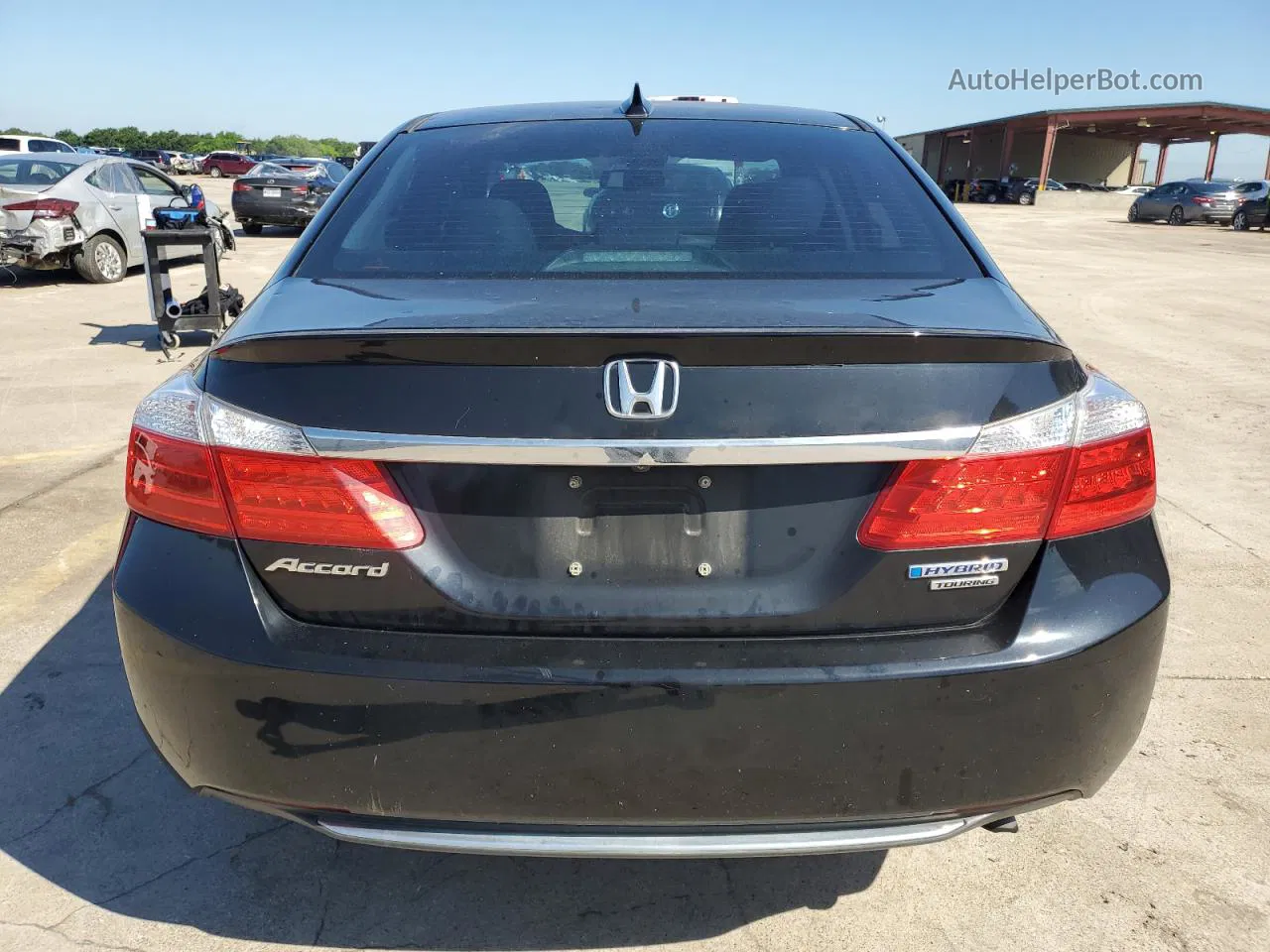 2014 Honda Accord Touring Hybrid Black vin: 1HGCR6F78EA007517