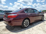 2015 Honda Accord Touring Hybrid Бордовый vin: 1HGCR6F78FA004554