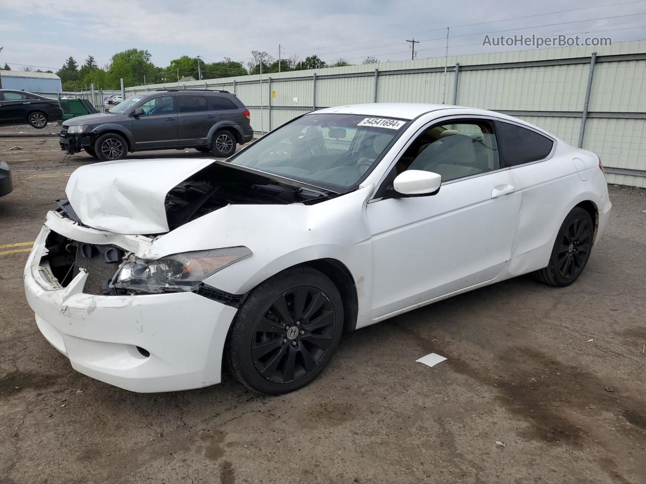 2009 Honda Accord Lx White vin: 1HGCS12329A023552