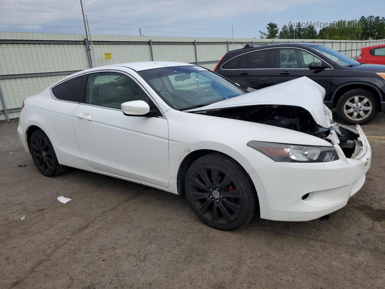 2009 Honda Accord Lx White vin: 1HGCS12329A023552