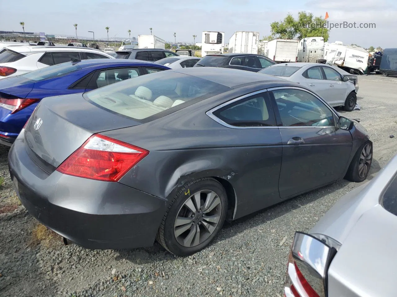 2009 Honda Accord Lx Gray vin: 1HGCS12369A013624