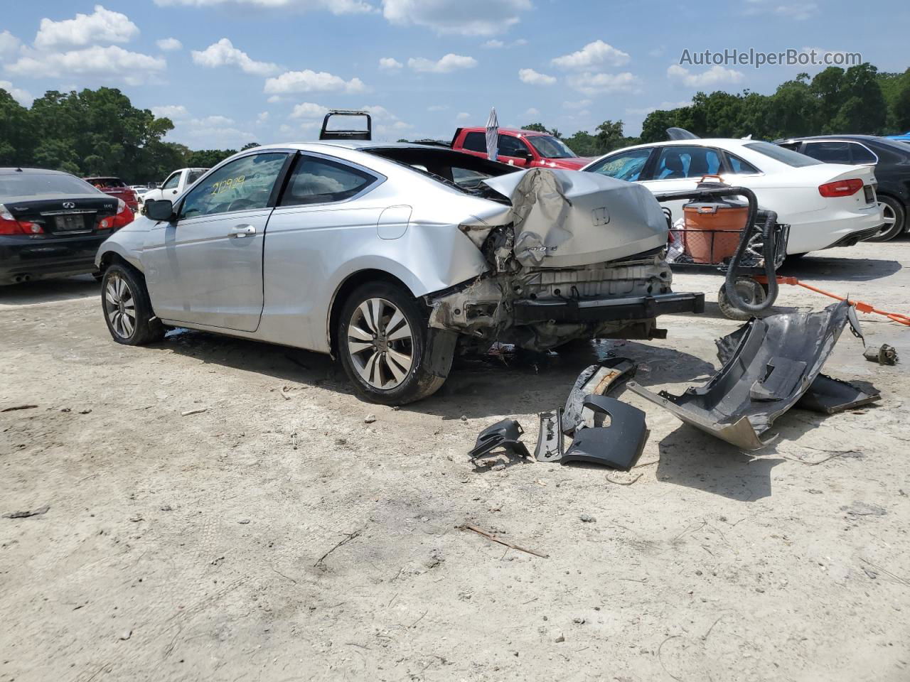 2008 Honda Accord Lx-s Silver vin: 1HGCS12378A019107