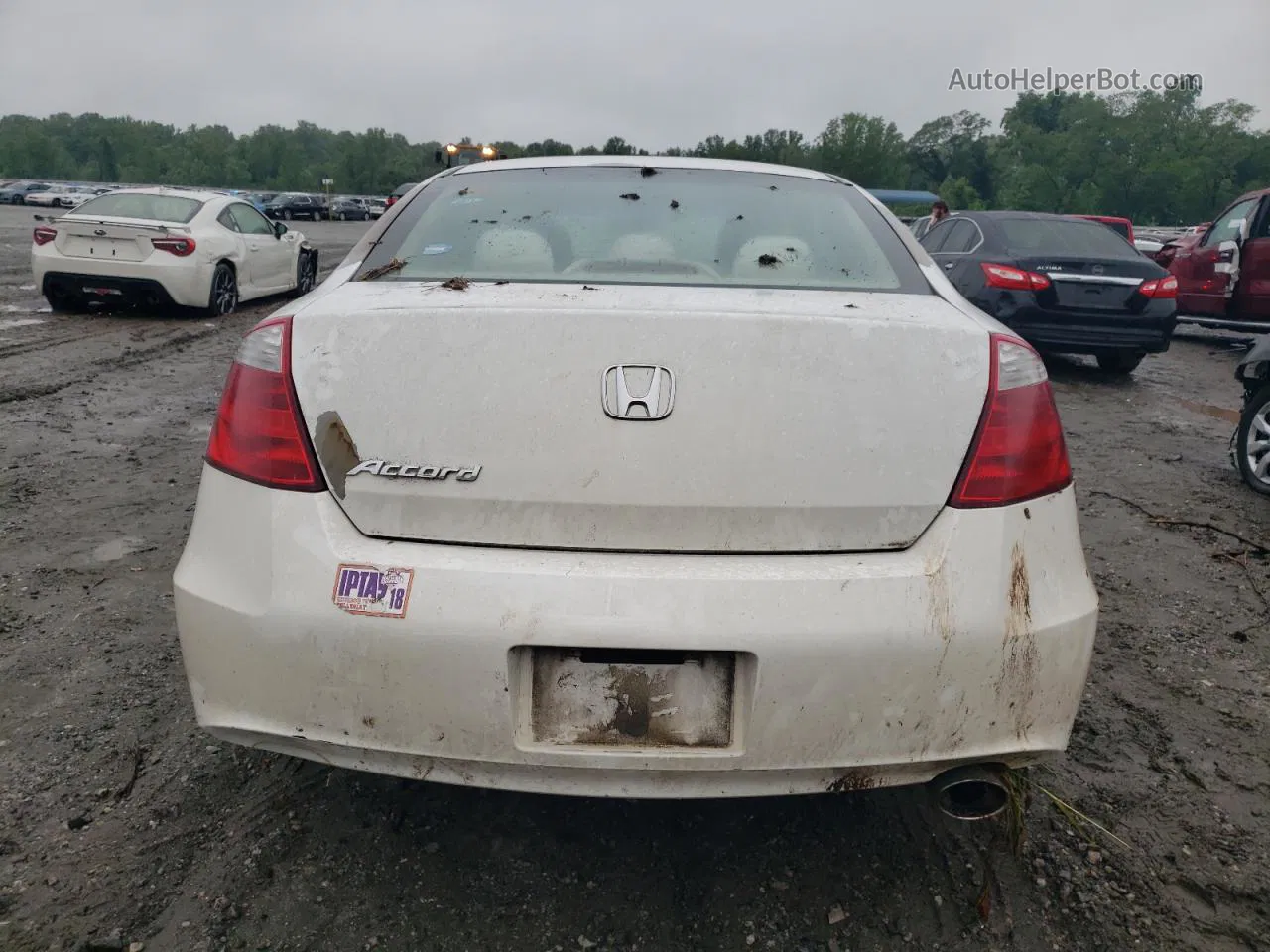 2009 Honda Accord Lx White vin: 1HGCS12389A008098