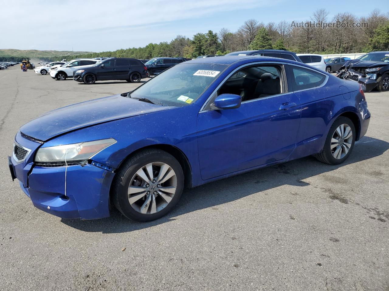 2008 Honda Accord Lx-s Blue vin: 1HGCS12398A024454