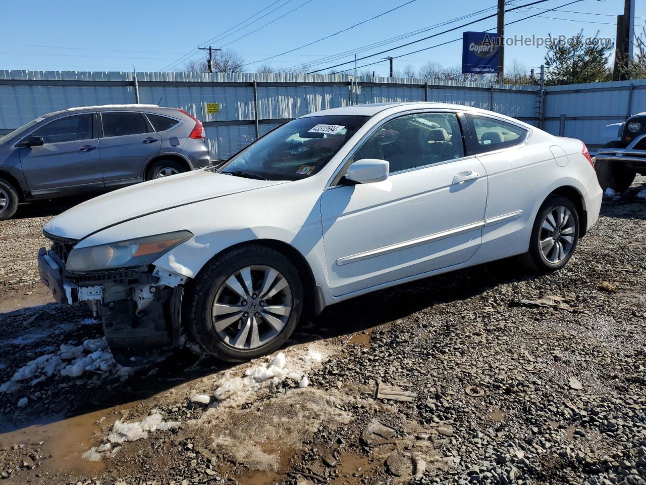 2009 Honda Accord Ex White vin: 1HGCS12799A015984