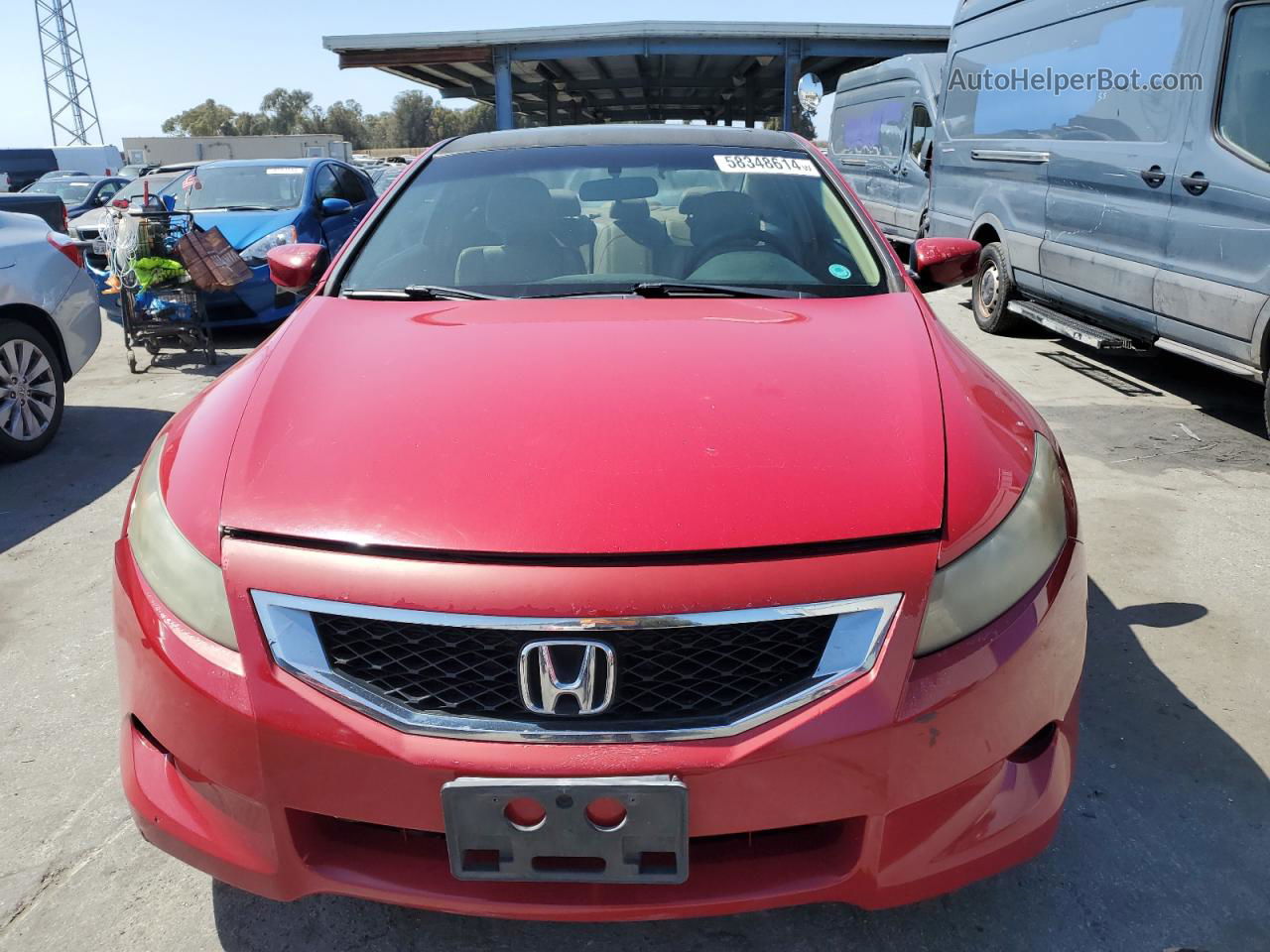 2009 Honda Accord Exl Red vin: 1HGCS12829A007511