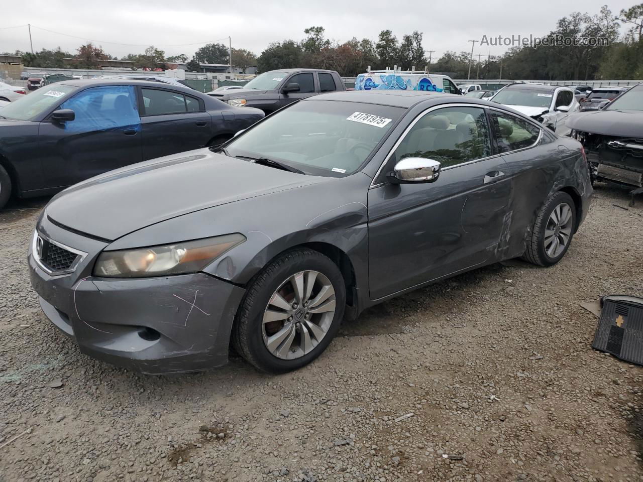 2008 Honda Accord Exl Gray vin: 1HGCS12878A001962