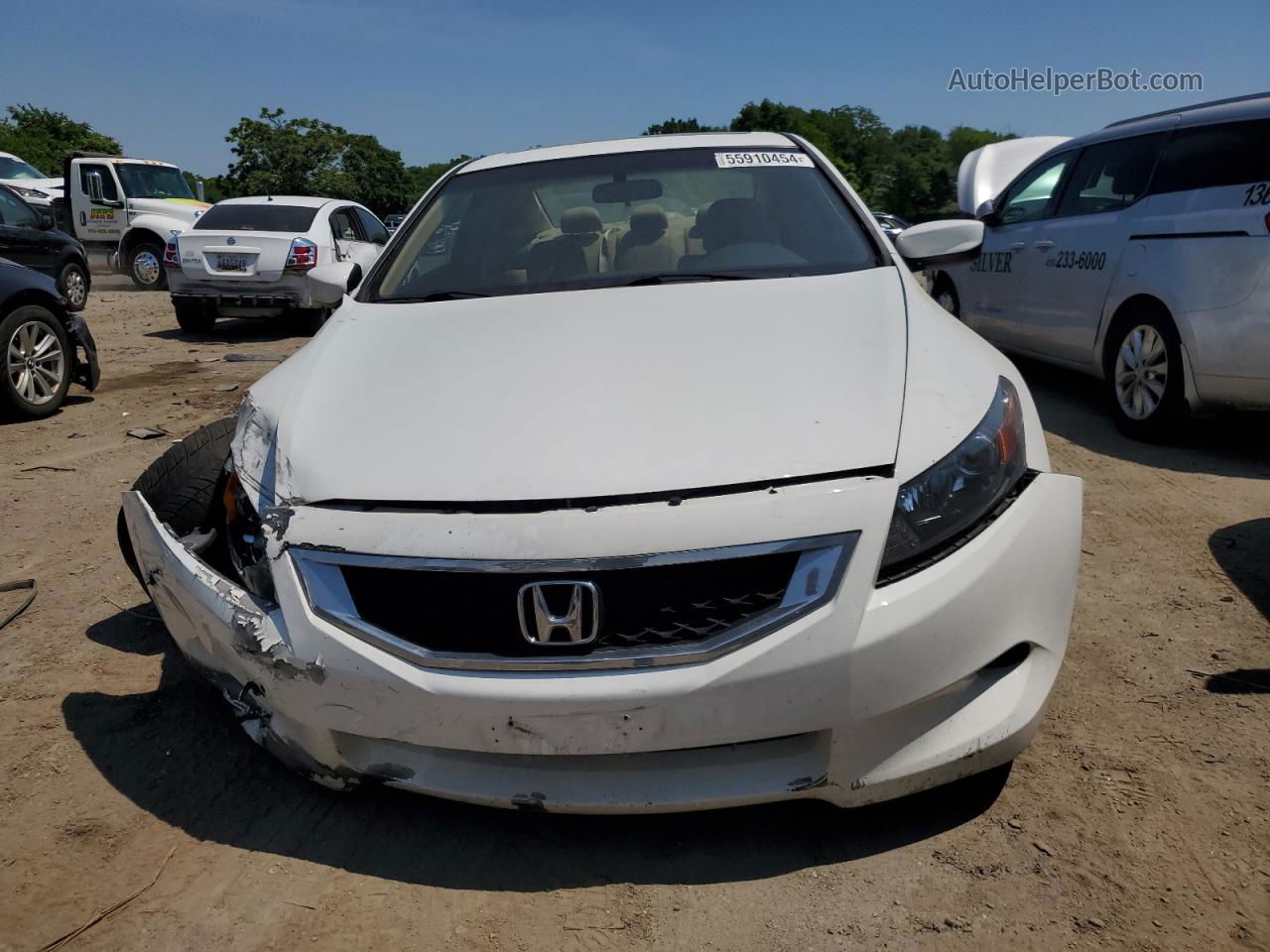 2009 Honda Accord Exl White vin: 1HGCS12889A023597