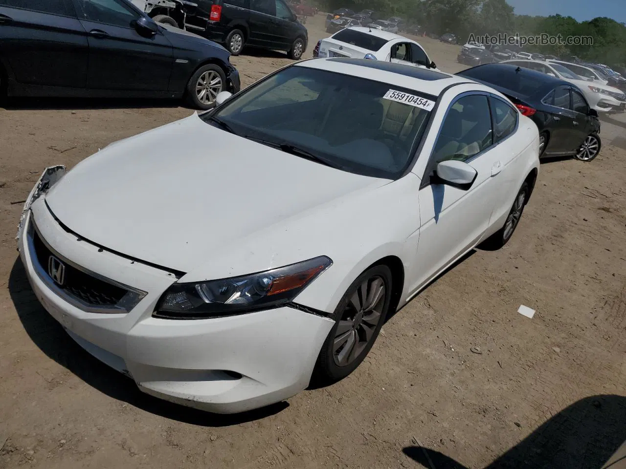 2009 Honda Accord Exl White vin: 1HGCS12889A023597