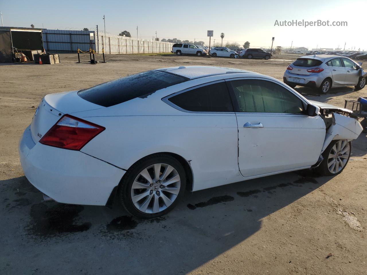2008 Honda Accord Exl White vin: 1HGCS22818A014034