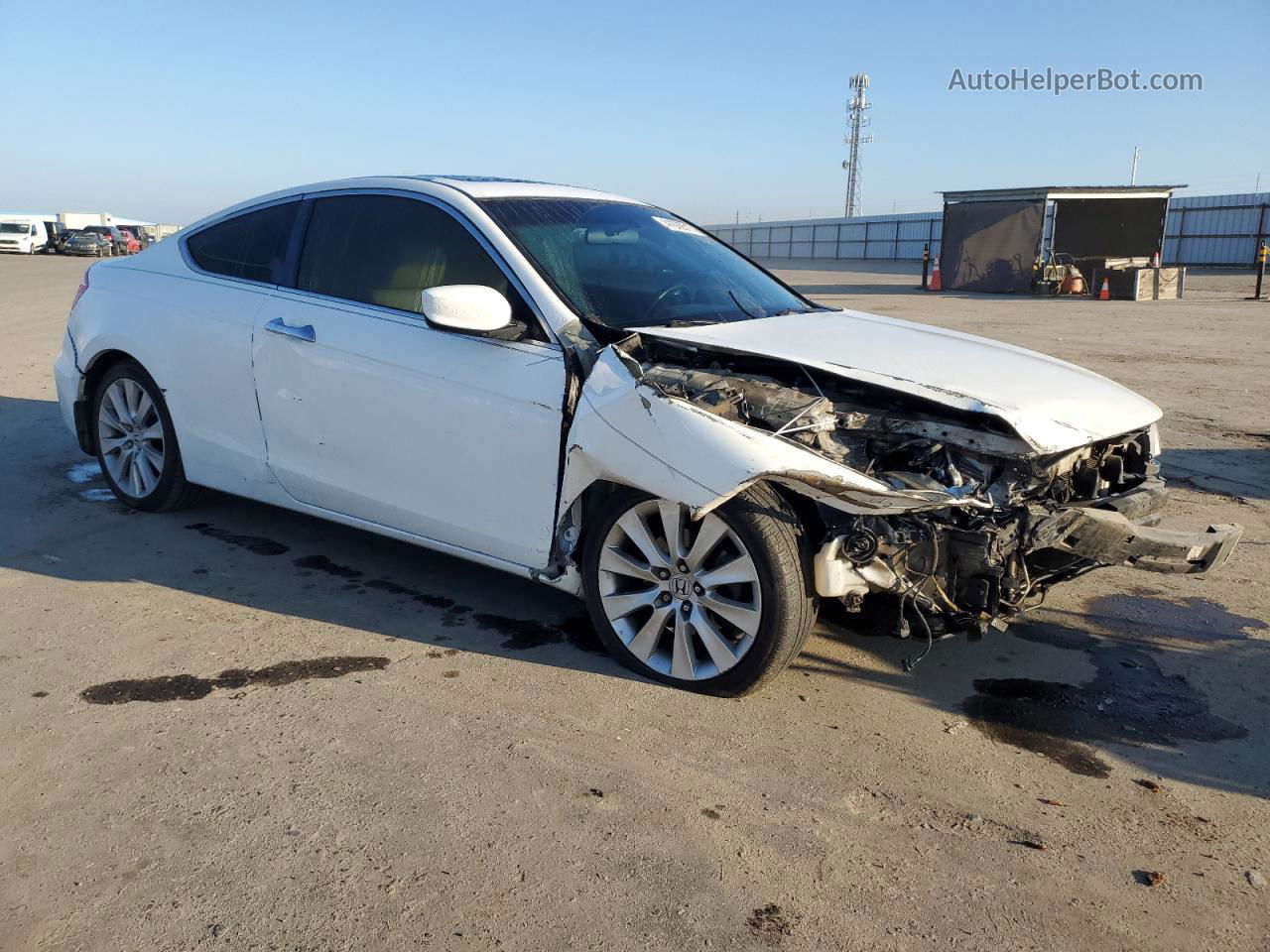 2008 Honda Accord Exl White vin: 1HGCS22818A014034