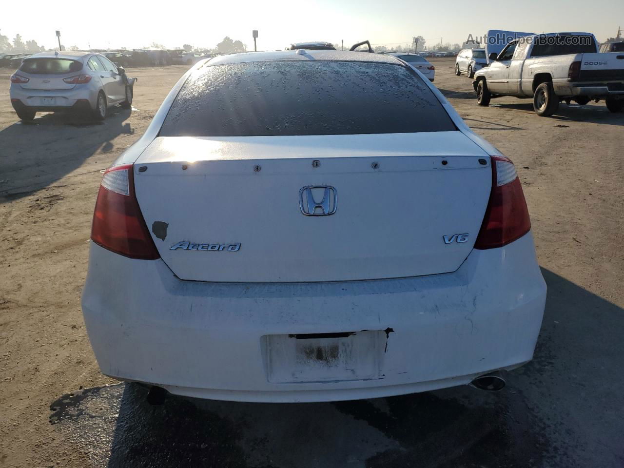 2008 Honda Accord Exl White vin: 1HGCS22818A014034