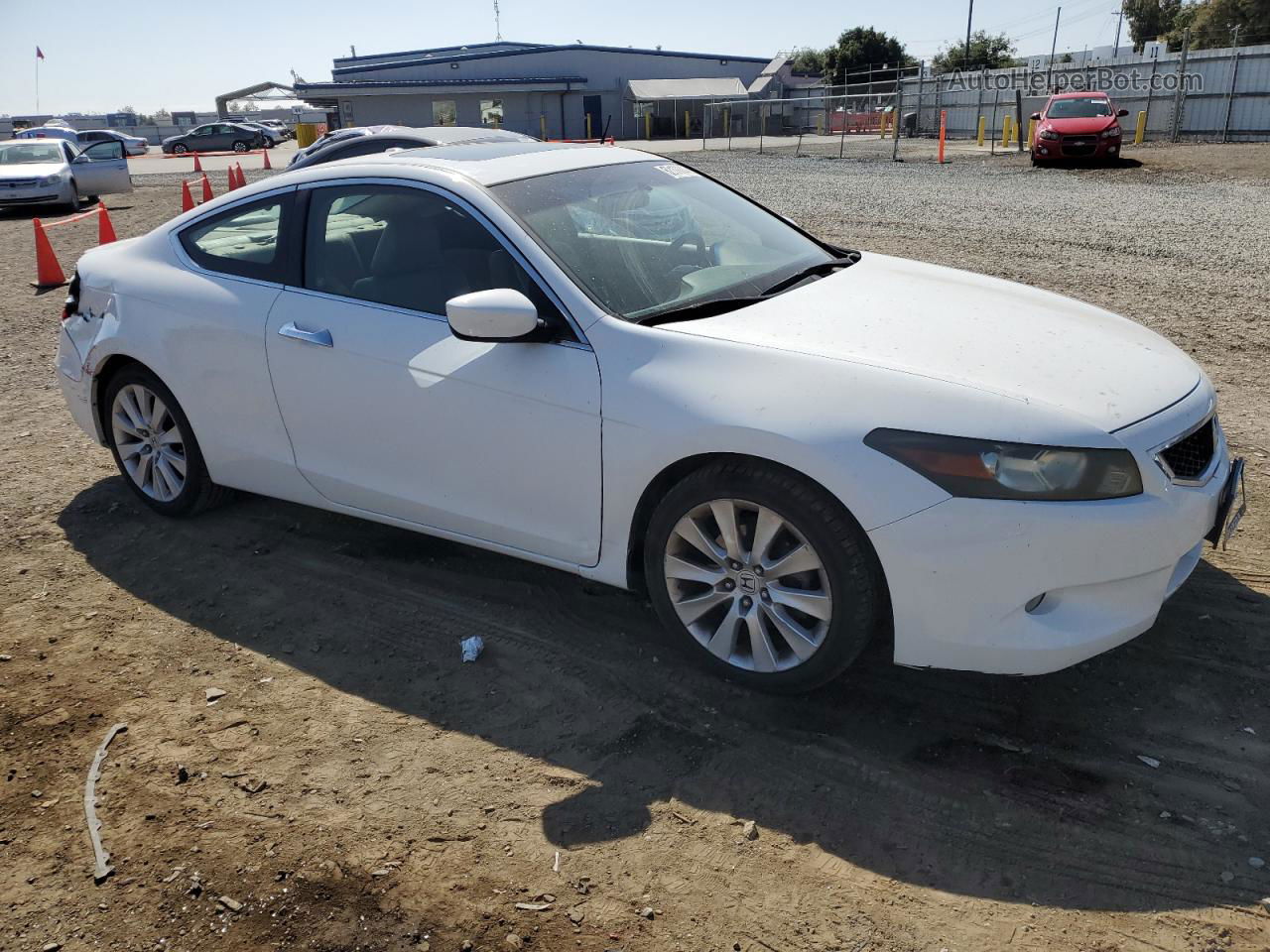 2008 Honda Accord Exl White vin: 1HGCS22838A010681