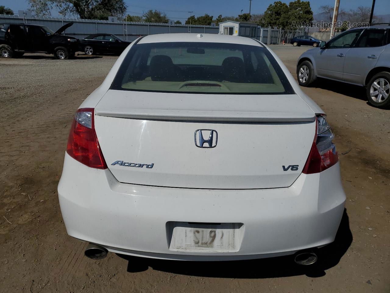 2008 Honda Accord Exl White vin: 1HGCS22838A010681