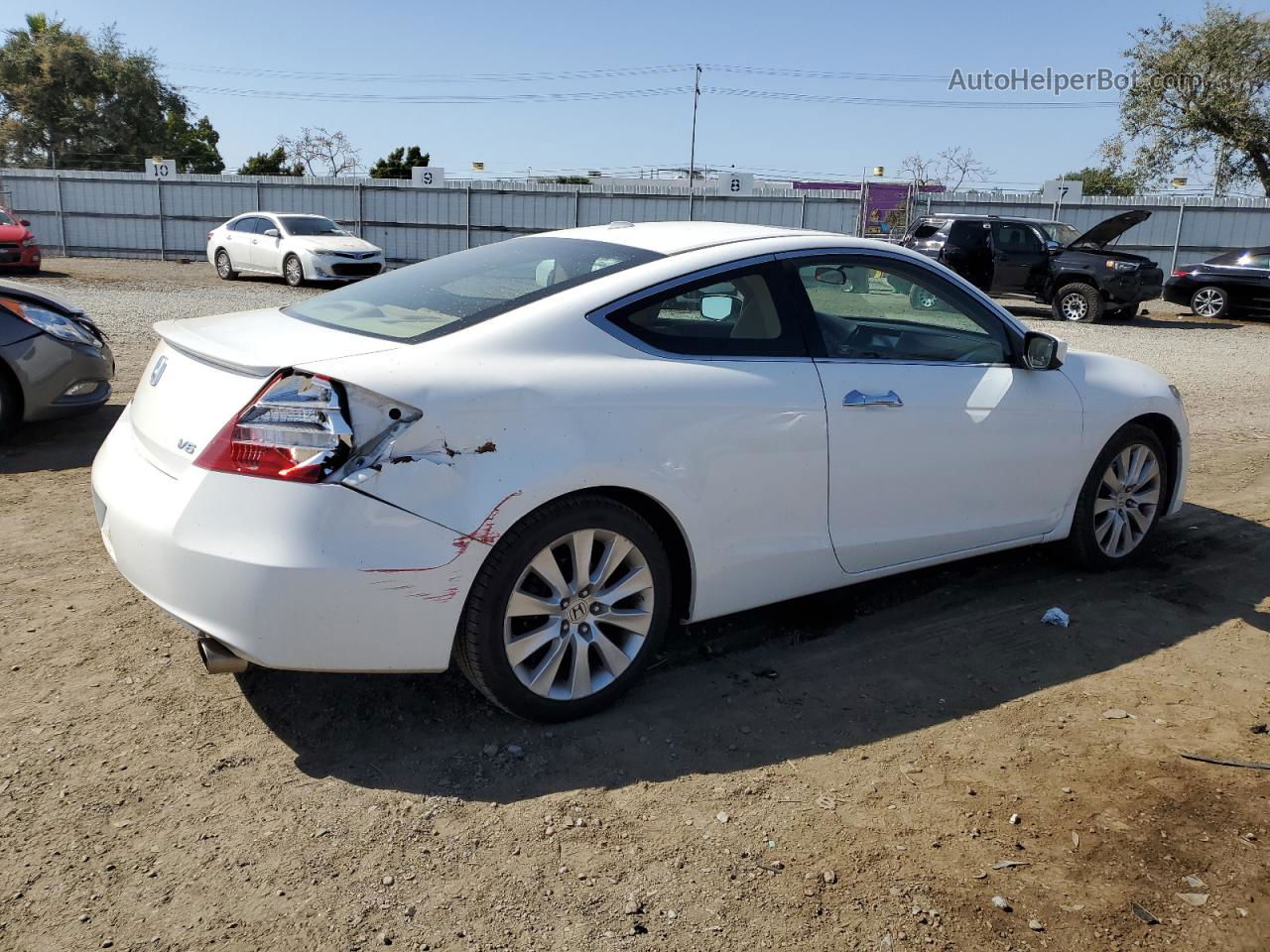 2008 Honda Accord Exl White vin: 1HGCS22838A010681